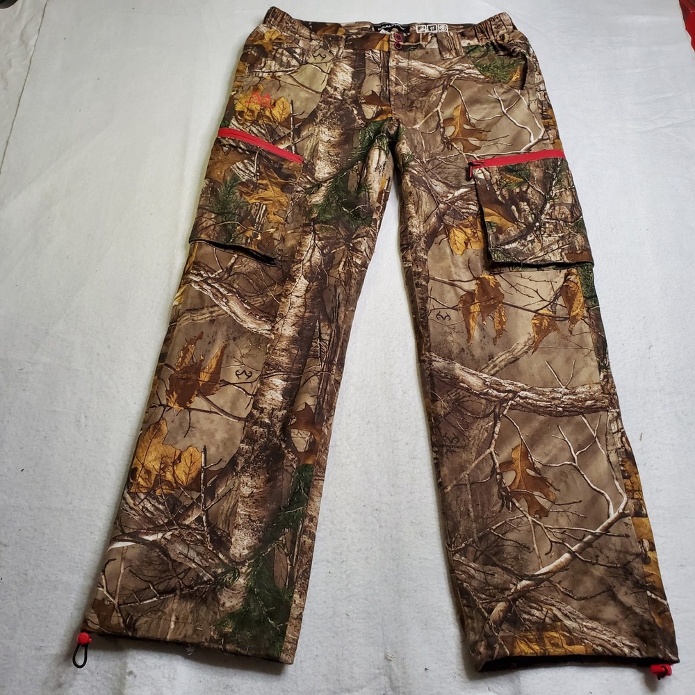 Realtree Womens Hunting Pants Camo Windproof Water Resistant Size Large